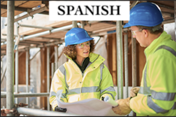 Spanish OSHA 30 Construction Industry Outreach Training Online Course (IACET CEU=3.2)